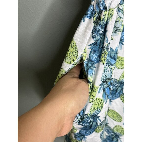 Sleep Cacique Lane Bryant Women's 14/16 Pineapple Night Dress Pockets NWT - Picture 7 of 15